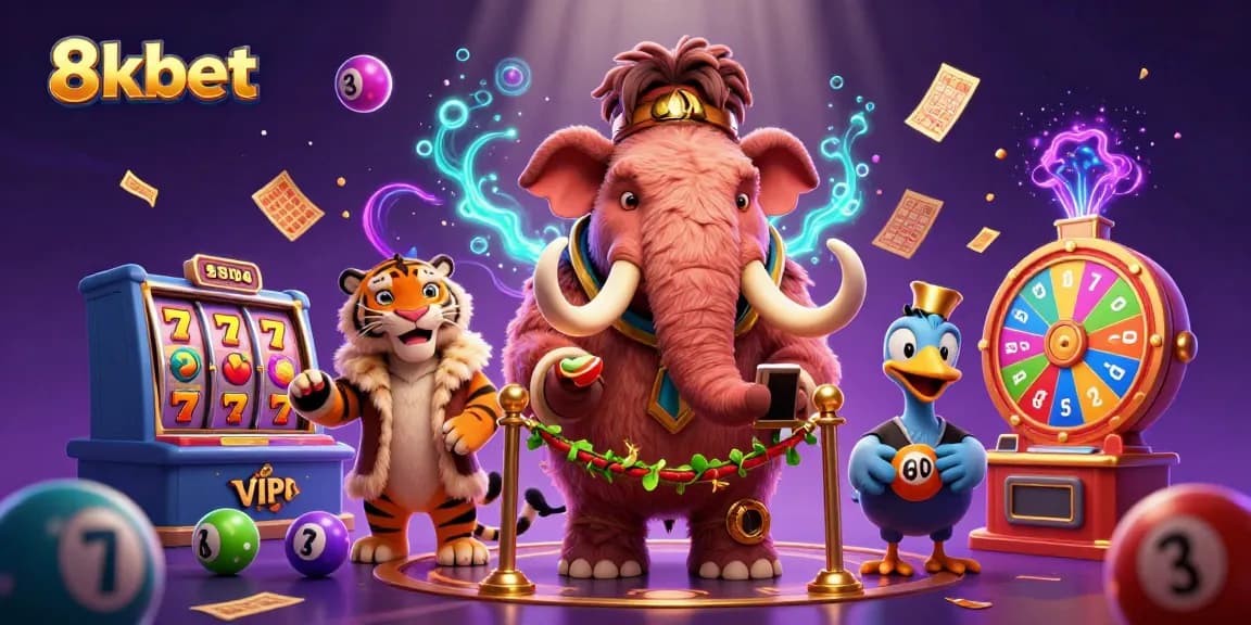 Experience exhilarating gameplay with 8xbet, featuring vibrant characters and dynamic casino elements.