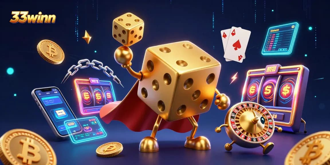 Experience thrilling gameplay at 33winn with dynamic 3D casino characters and vibrant gaming elements.