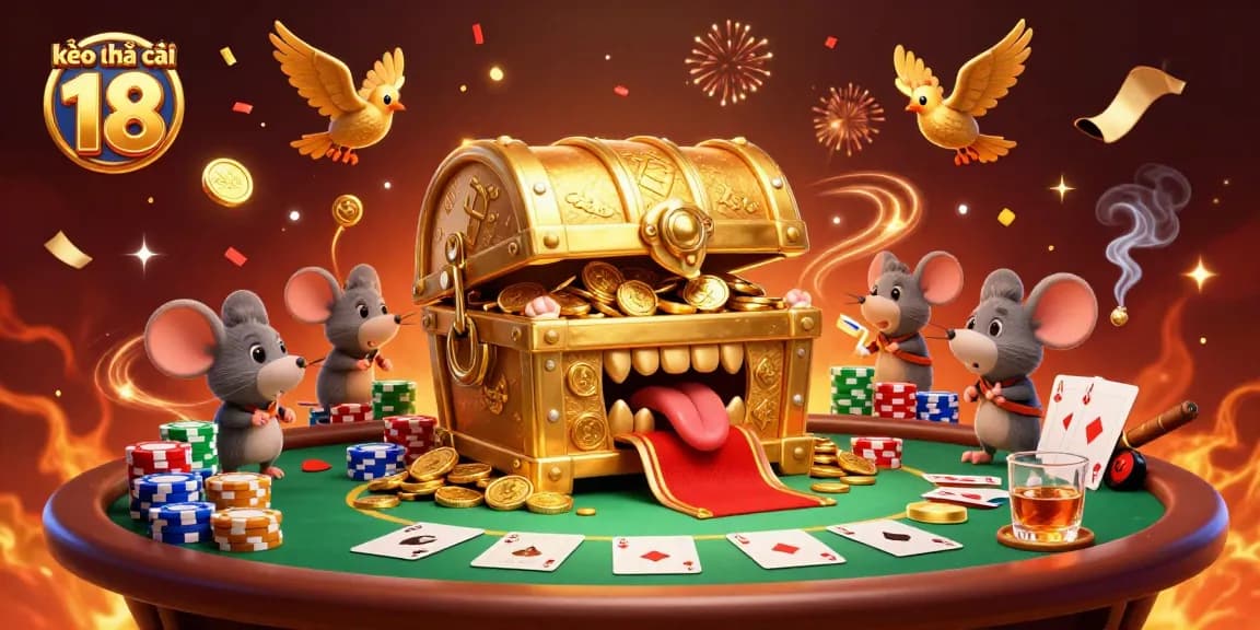 Bet on kèo nhà cái 18 to uncover treasures with dynamic 3D cartoon illustrations.