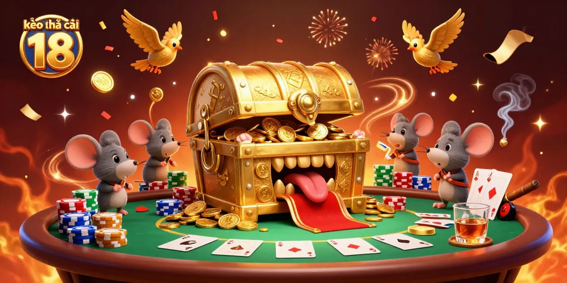Bet on kèo nhà cái 18 to uncover treasures with dynamic 3D cartoon illustrations.