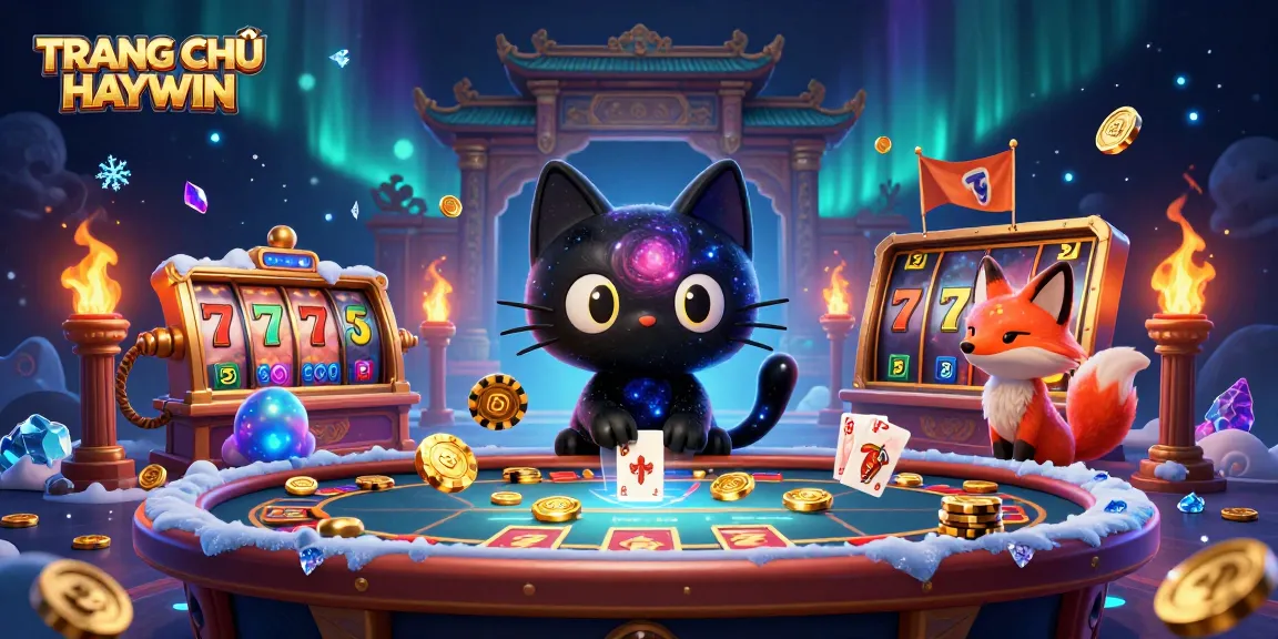 Experience thrilling gameplay at TRANG CHỦ HAYWIN with vibrant casino elements and dynamic characters.