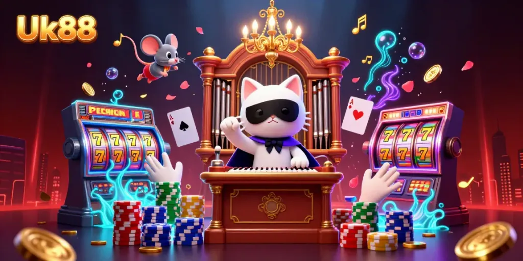 Play thrilling casino games and experience explosive wins at Uk88's vibrant slot game scene.
