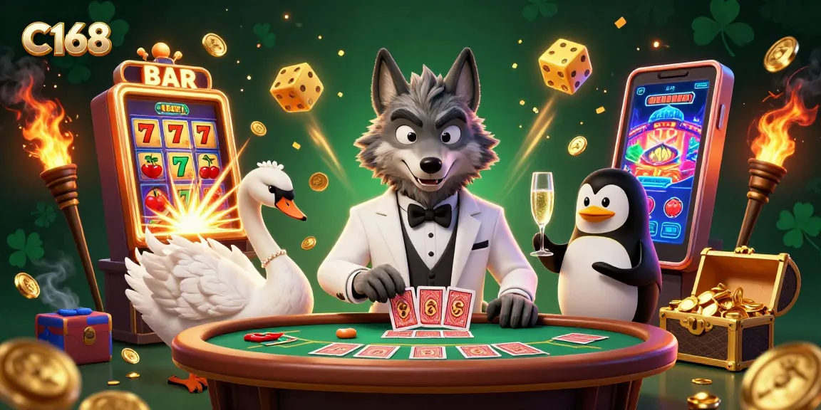 C168 offers a thrilling baccarat experience with dynamic characters and lavish casino elements.