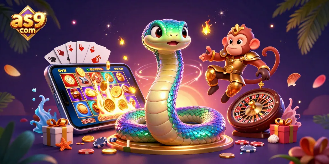 Spin the reels with as9 com in this vibrant casino illustration featuring dynamic gaming elements.
