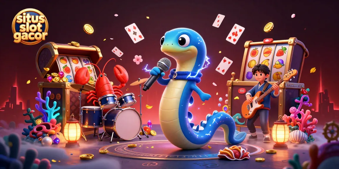 Experience excitement with situs slot gacor showcasing vibrant casino elements and engaging characters.