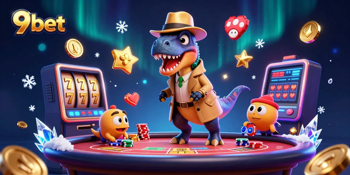Experience thrilling gameplay with 9bet's vibrant 3D casino scene featuring dynamic characters.