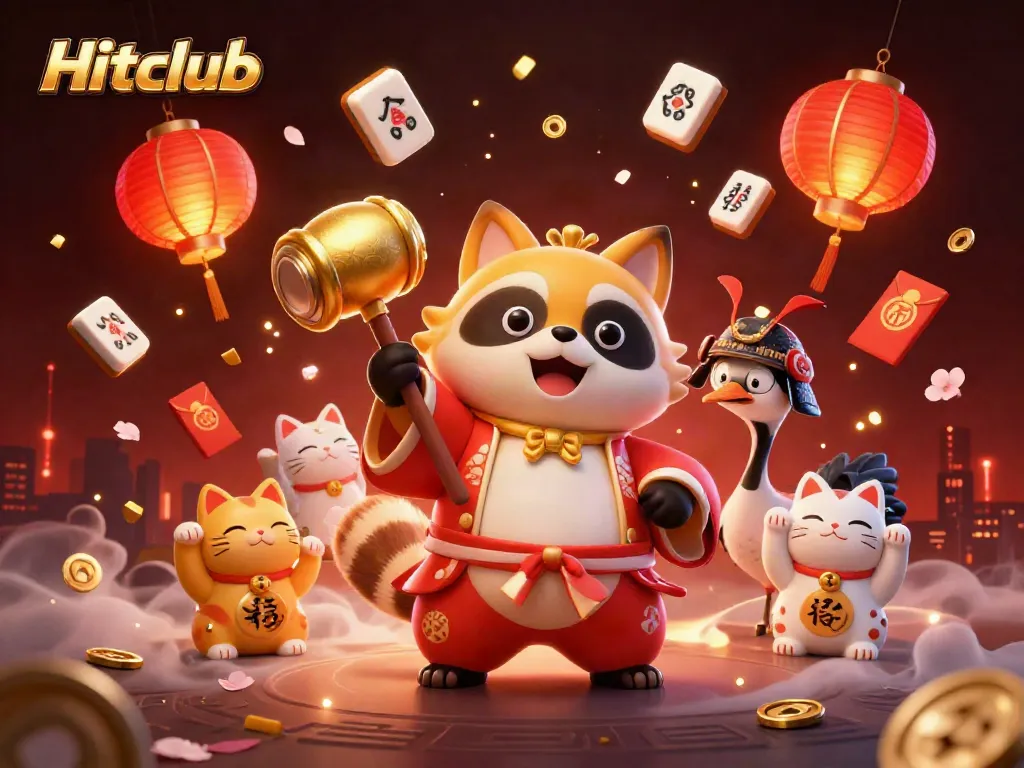 Hitclub showcases immersive gaming with colorful characters, vibrant elements, and engaging casino atmosphere.