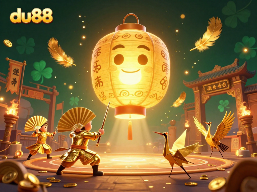 Engage with du88 and embrace luck with vibrant casino spirits and golden symbols.