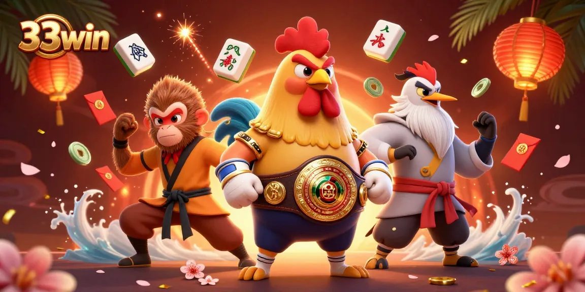 Join the action at 33win with vibrant characters and engaging casino elements.