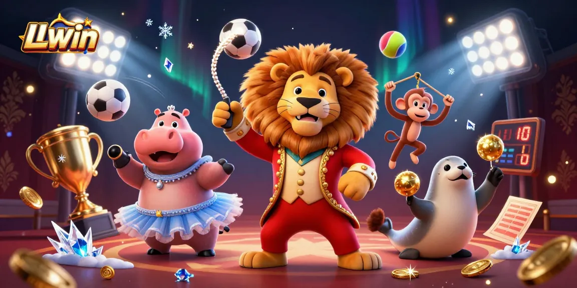 Experience thrilling sports betting with LLwin's vibrant 3D characters showcasing action and excitement.