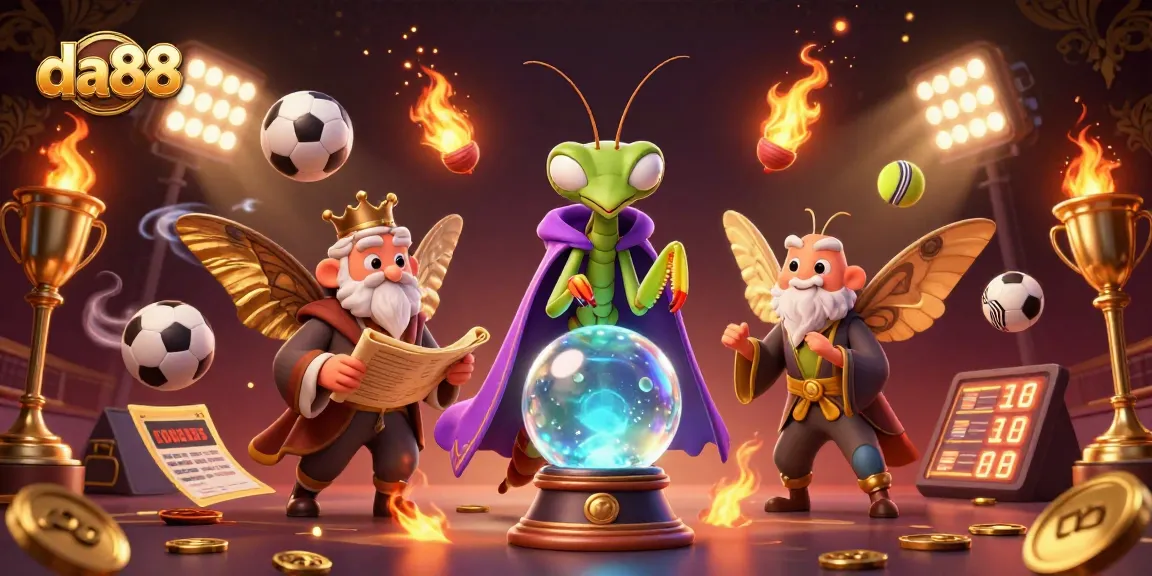 Engage with da88's online betting universe featuring dynamic sports elements and fortune tellers.