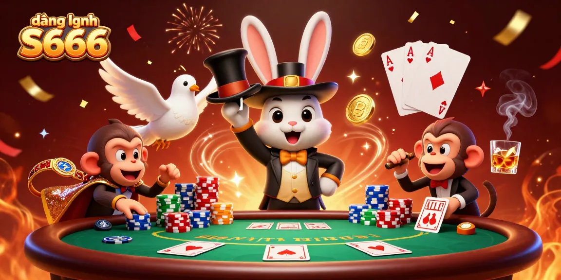 Experience the excitement at đăng nhập S666 with vibrant poker elements and magical flair.