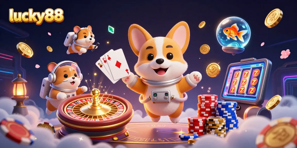 Experience exciting gameplay at lucky88 with characters enjoying games in a vibrant casino atmosphere.