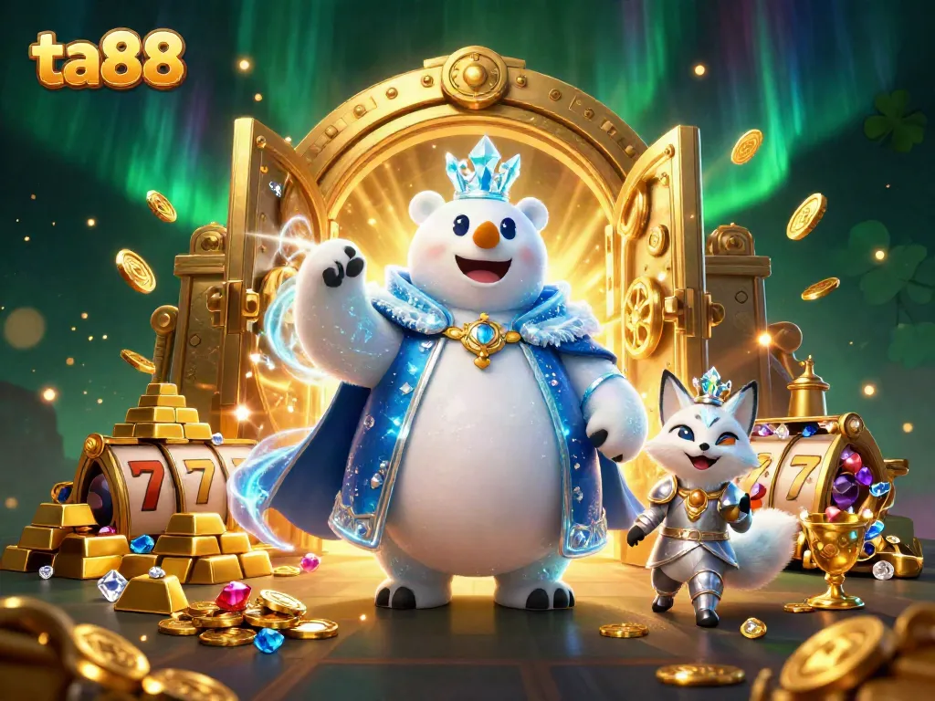 Engage in thrilling gameplay at ta88 with a majestic ice king and treasures.