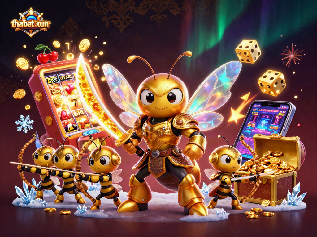 Engage in exciting gameplay with thabetthabet-xun as vibrant characters battle for casino jackpots.