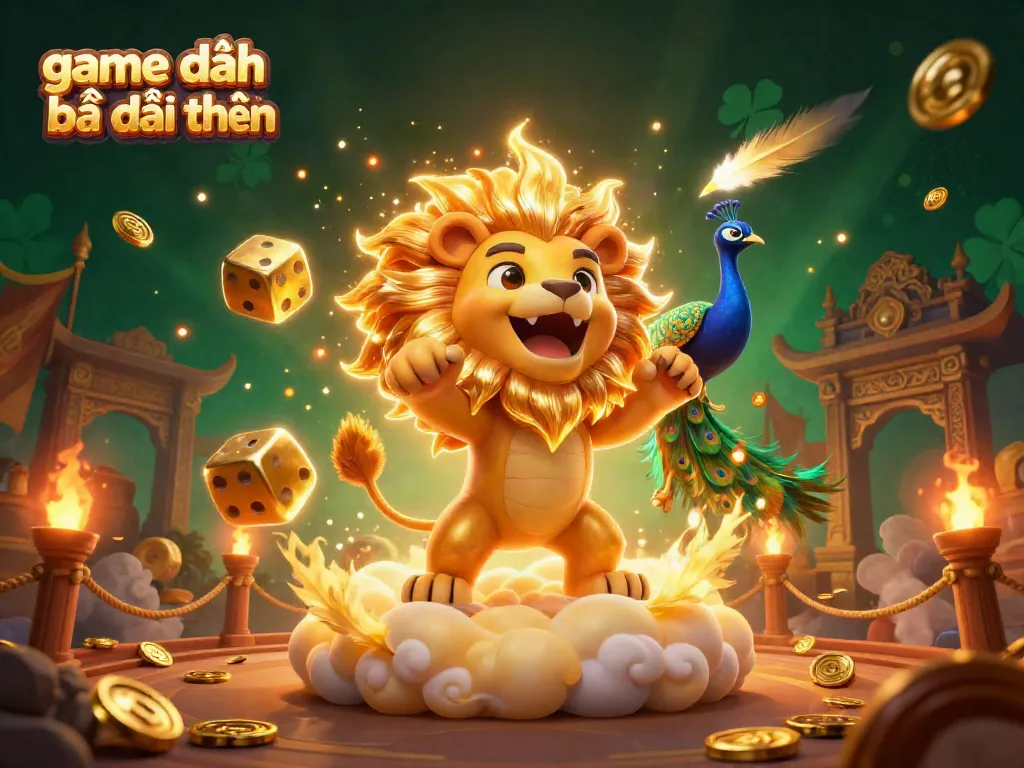 Experience the excitement of game đánh bài đổi thưởng amidst dynamic 3D casino elements with vibrant imagery.