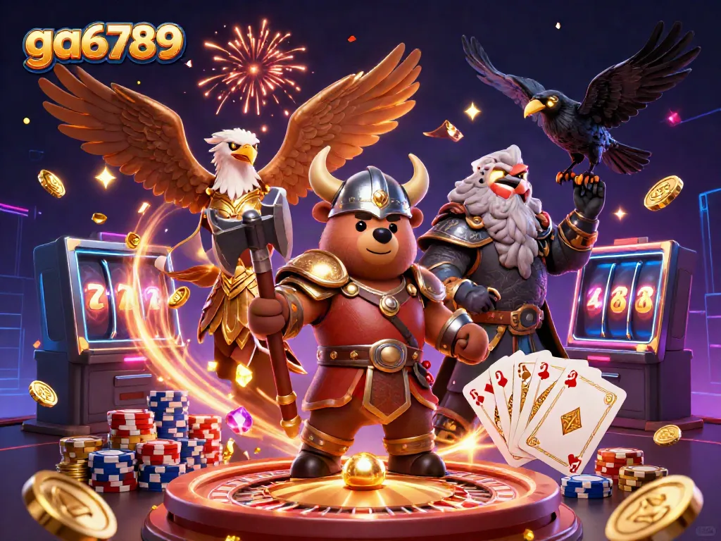 Experience the excitement of ga6789 with Viking elements, sparkling gems, and casino dynamics.