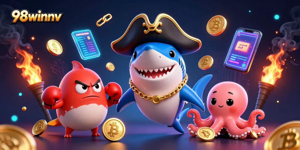 Experience gaming thrills with 98winnv's vibrant casino characters and dynamic details.