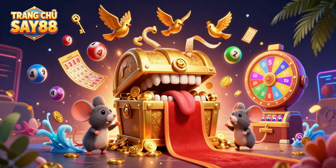 Experience TRANG CHỦ SAY88's thrilling adventures through lottery balls and casino treasures.