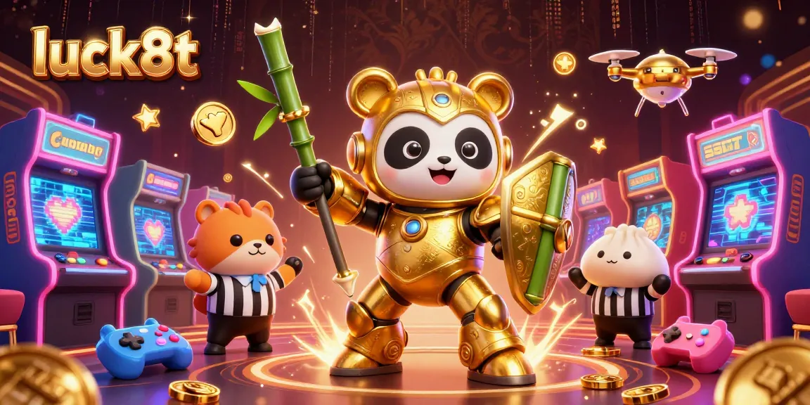 Experience the excitement of luck8t with vibrant 3D casino action and gaming elements.
