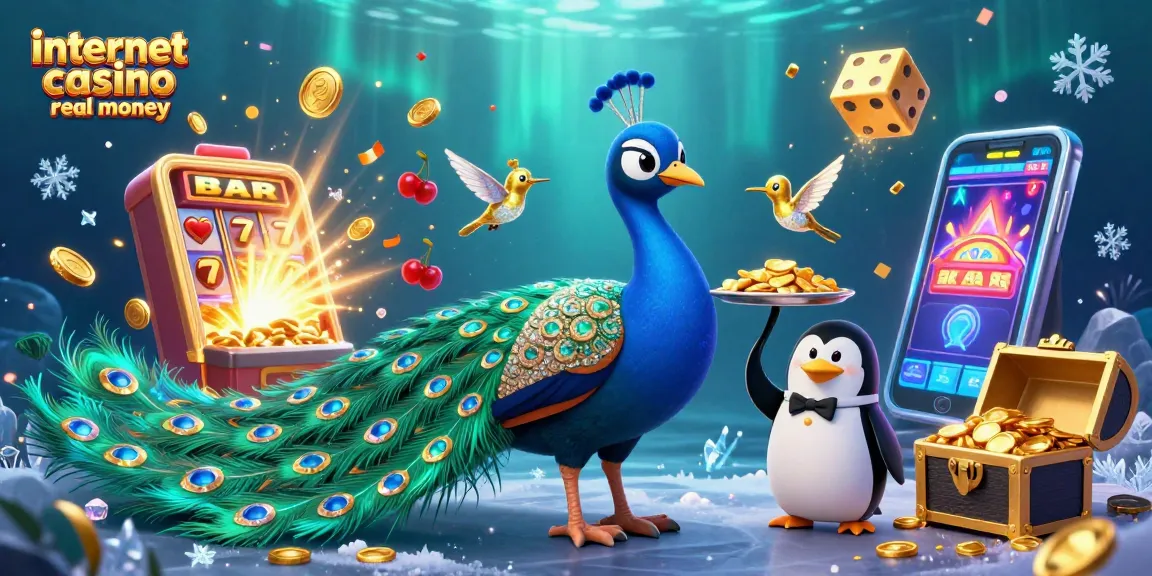 Experience excitement at the internet casino real money with vibrant characters and jackpot elements.
