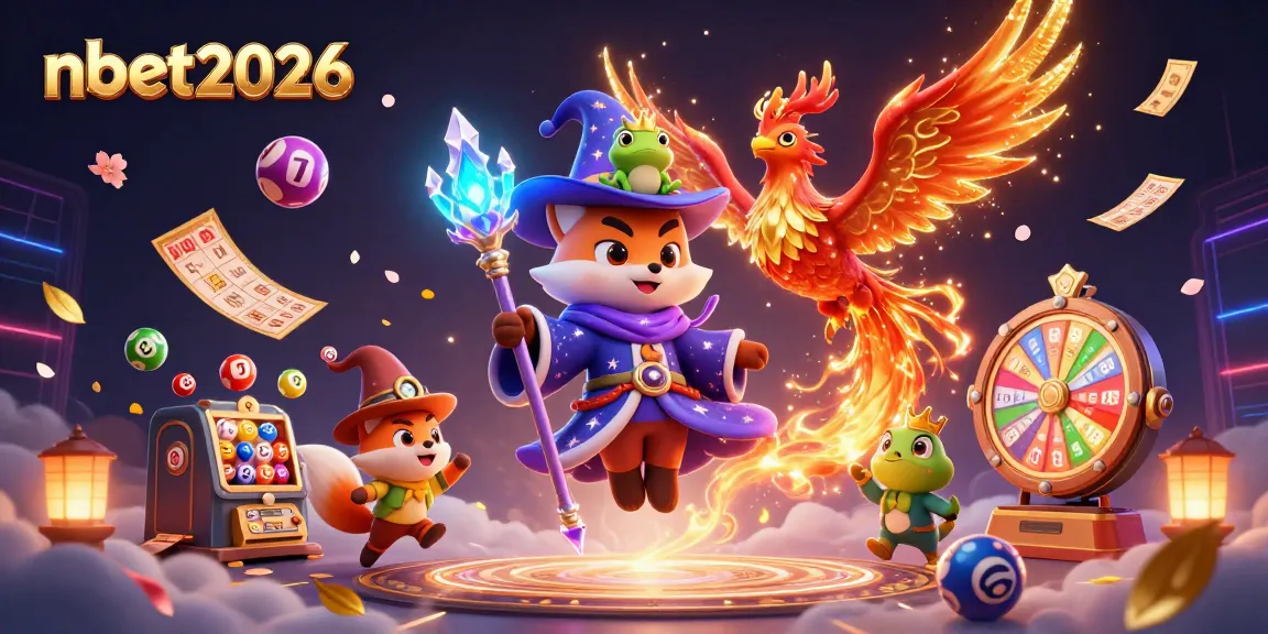 Engage with nbet2026’s magical casino experience featuring vibrant lottery games and animated characters.