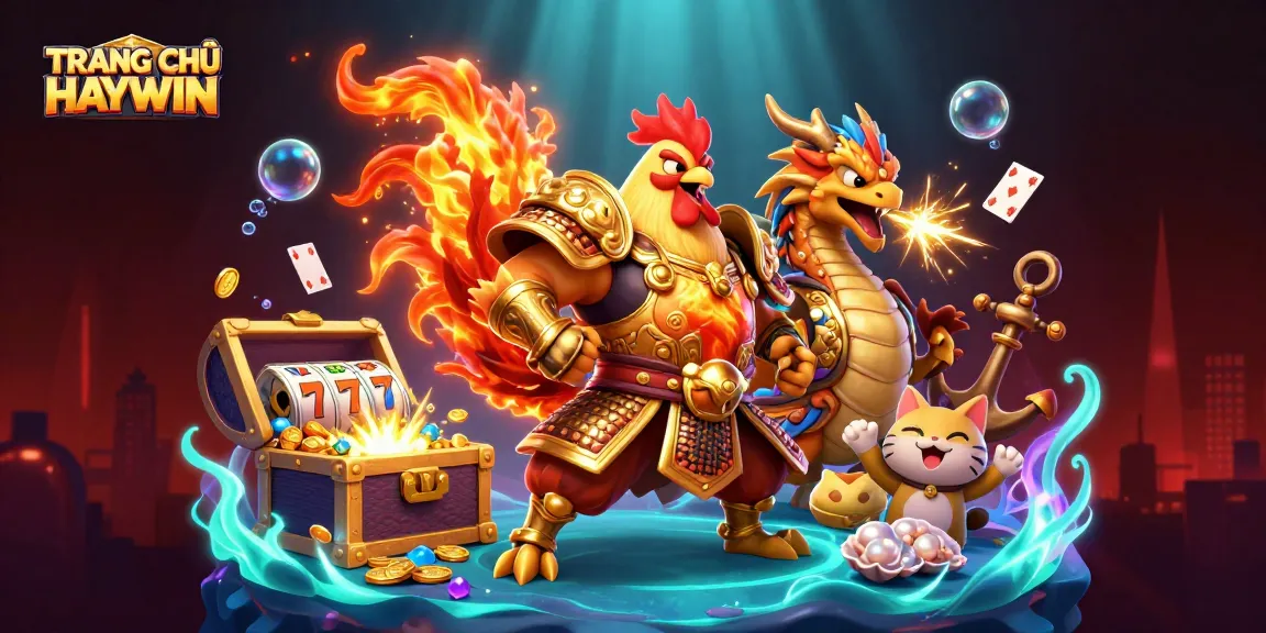 Experience TRANG CHỦ HAYWIN with an epic scene showcasing a dynamic gambling adventure.