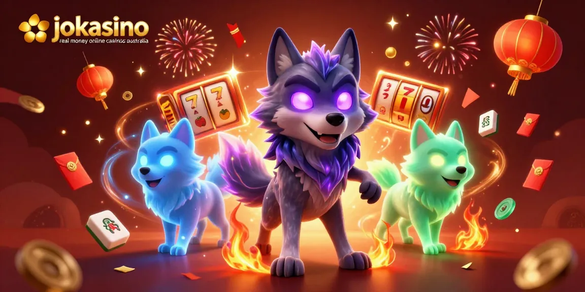 Engage with jokacasino real money online casinos Australia through exciting slot games depicted in a vibrant 3D illustration.