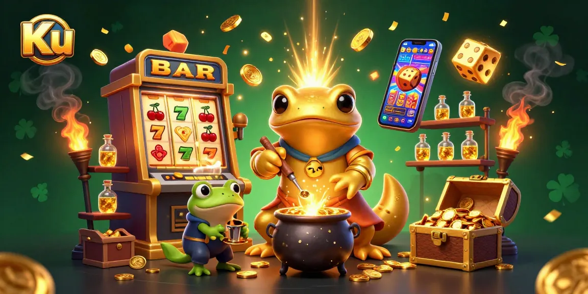 Engage with Ku in an exciting casino adventure featuring golden salamanders and jackpot symbols.